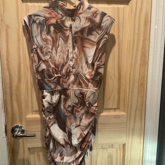 Marble open front dress back zip CHICME SIZE M - Picture 1 of 3